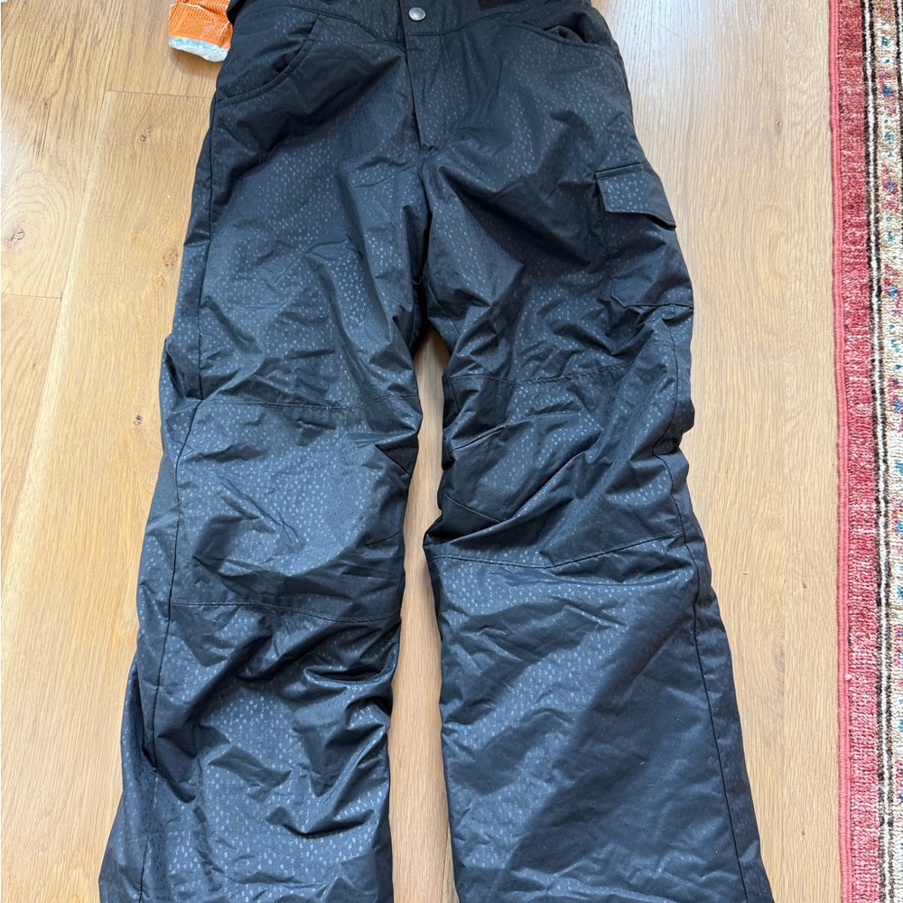 Columbia Kids Black Ski Pants M Soft Inside